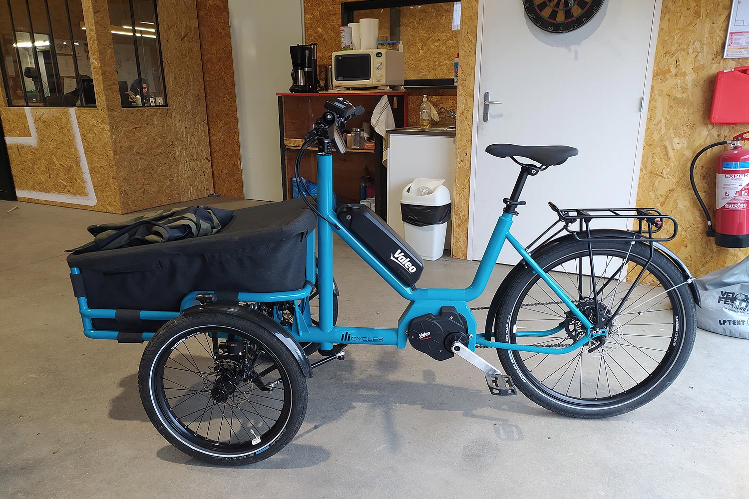 Le premier cargo Ilicycle, marque française, (https://ilicycles.com/) équipé du système Valéo/Effigear, photo Hugues Grenon